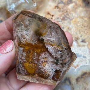 Stunningly gorgeous semi polished garden quartz